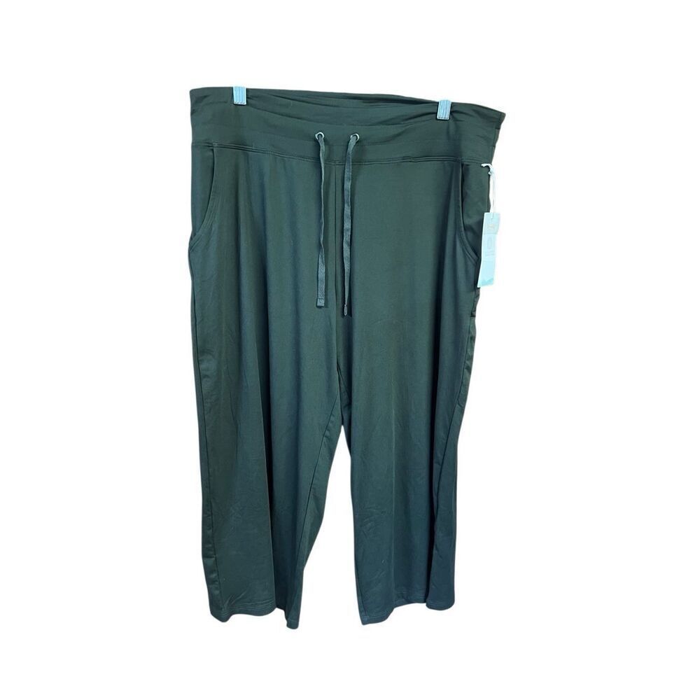 Balance Collection Womans Crop Capris Sz XL Green NWT
